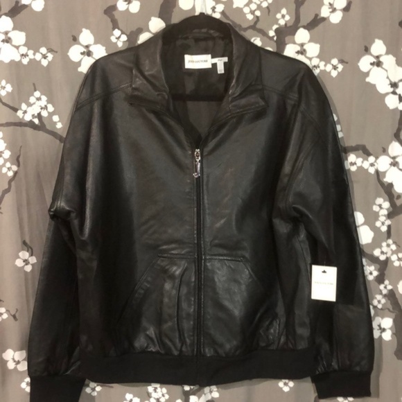 JUICY COUTURE Genuine Leather Bomber Jacket Coat - Picture 3 of 5